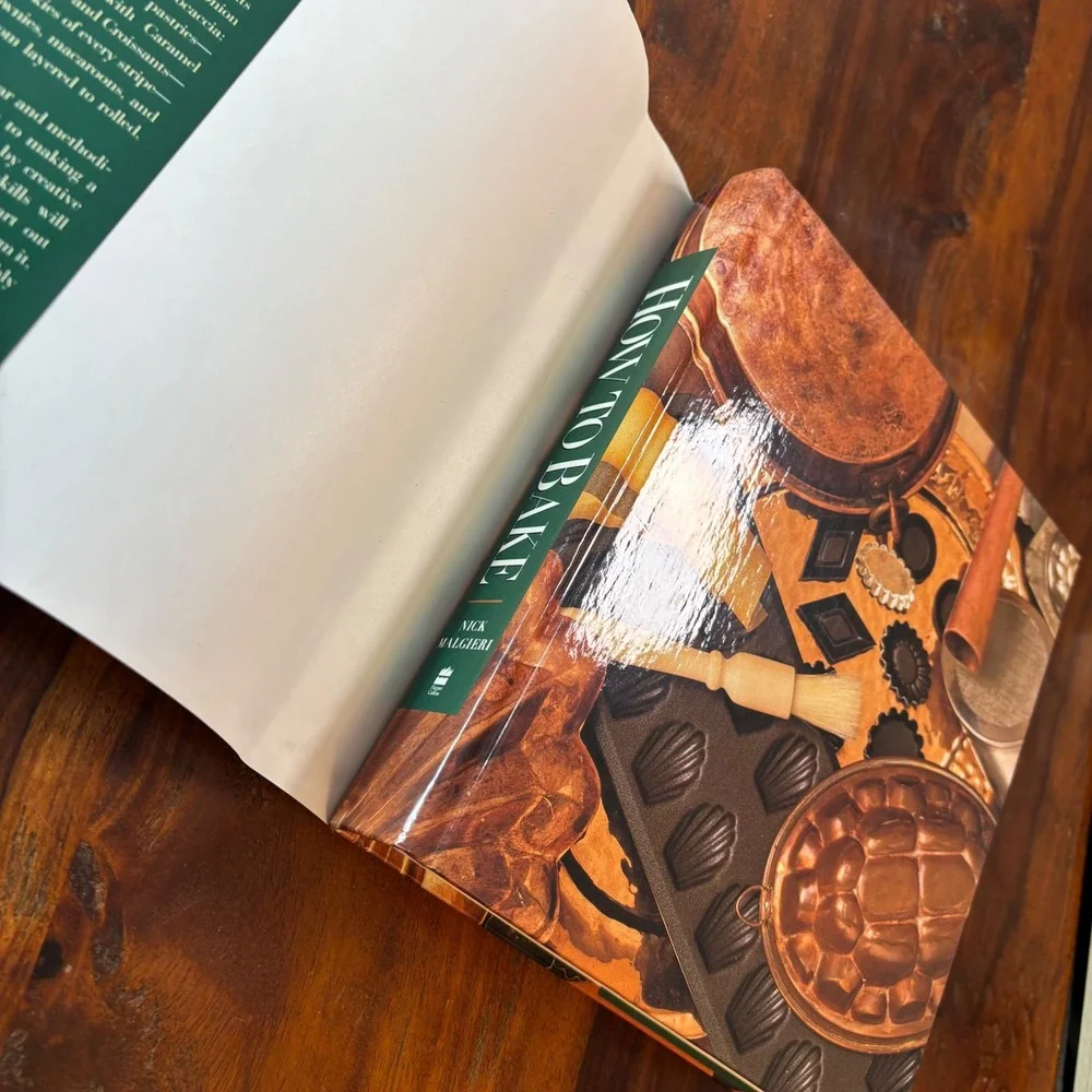 How to Bake Nick Malgieri Hardcover Cookbook Illustrated Baking Guide 1995 ISBN